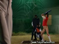 Kinky asian baseball game